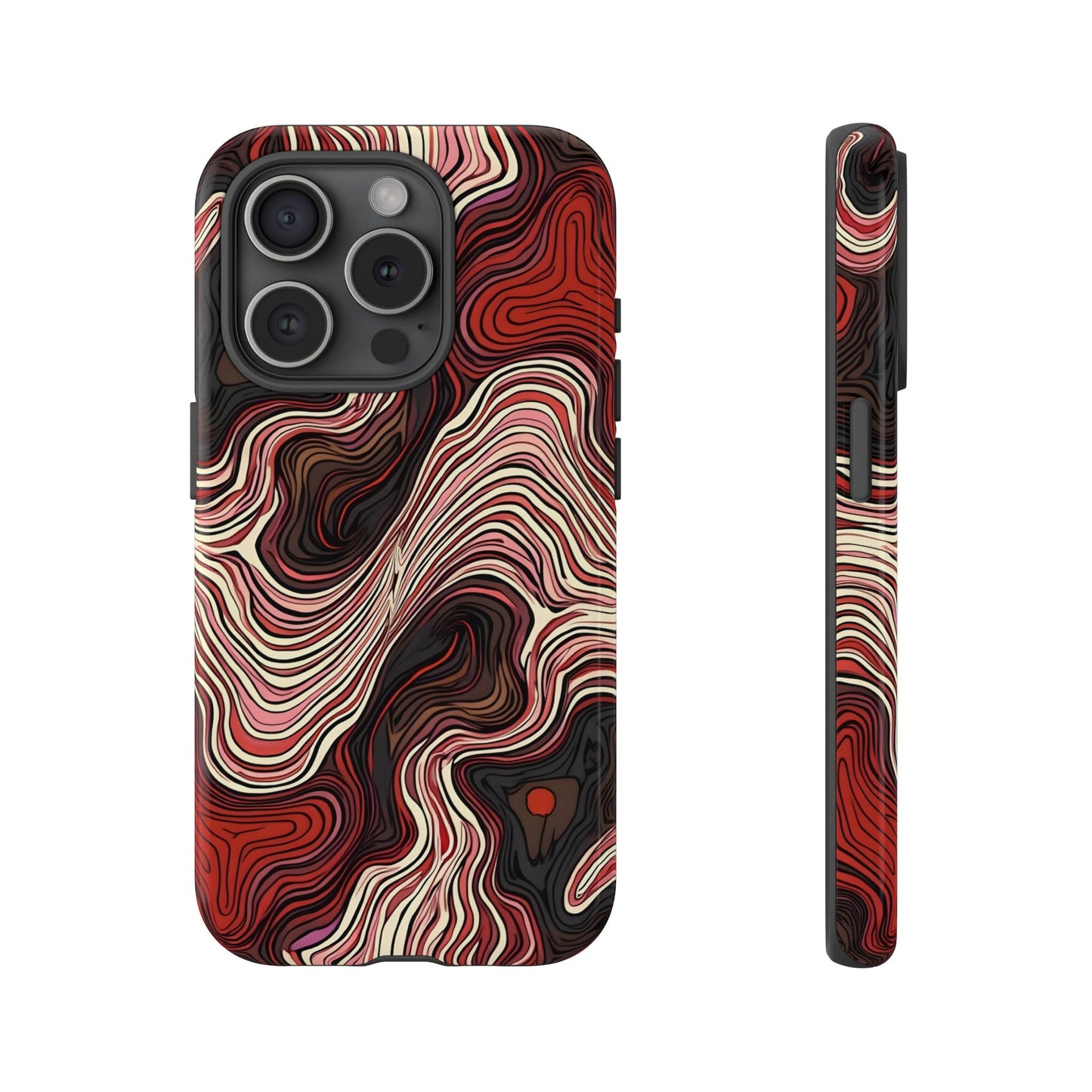 Abstract wavy illusion with swirling lines | Pattern Design