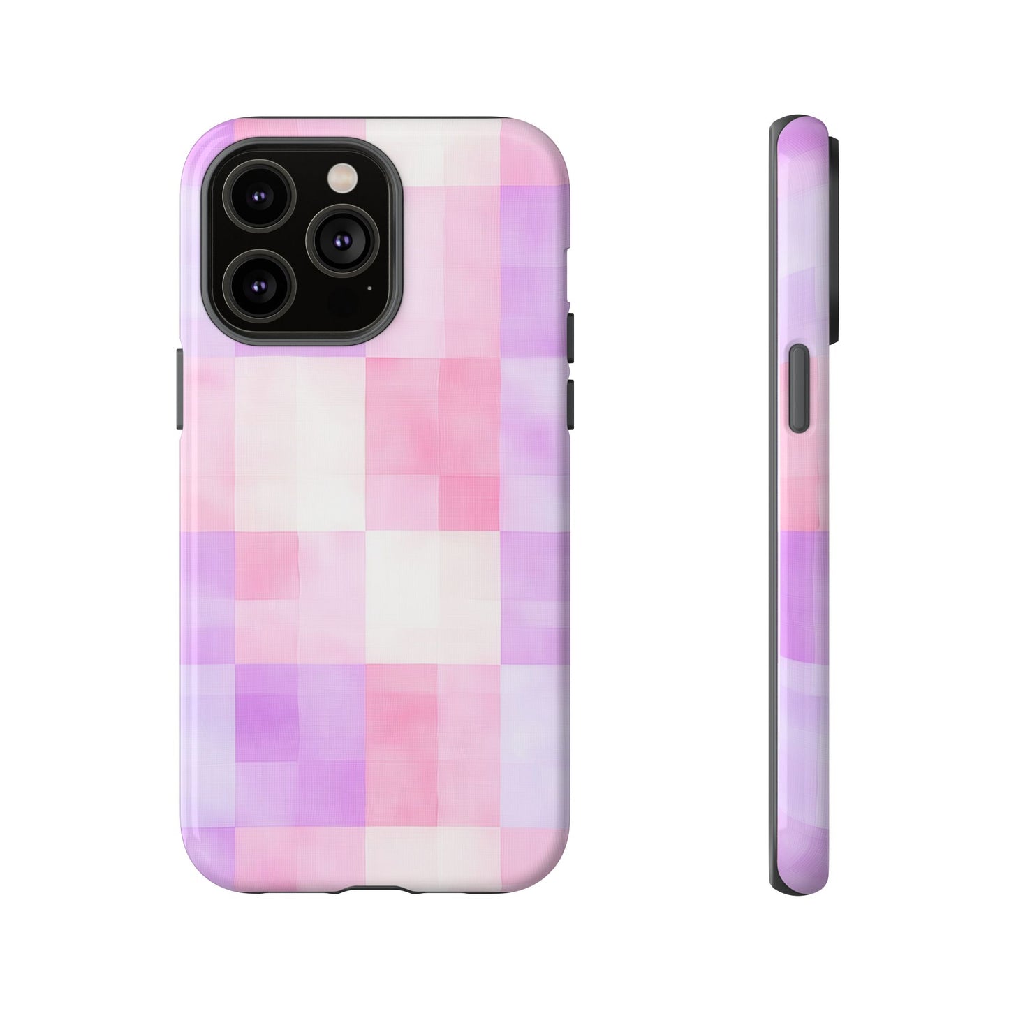 Kawaii Gingham Pastel Phone Case for iPhone, Samsung, Google Pixel