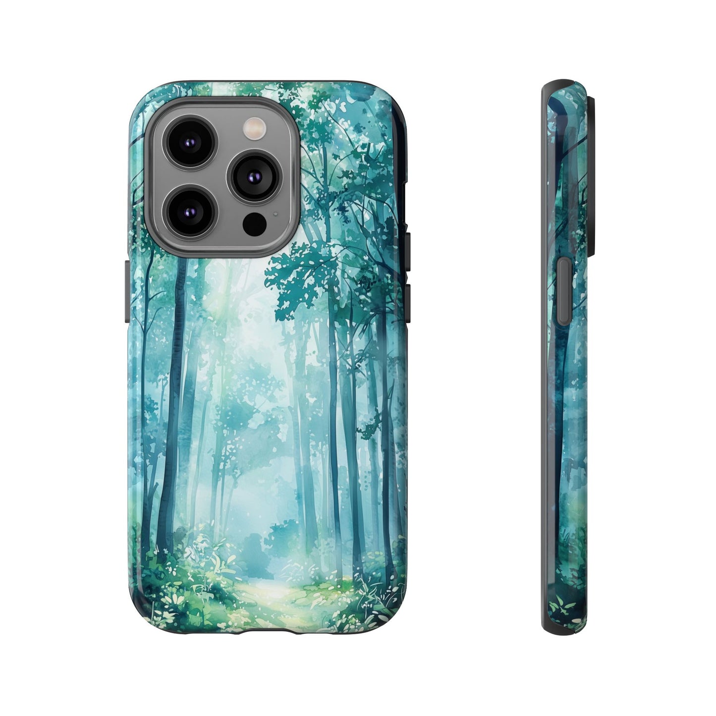 Enchanted Forest Dreamscape Watercolor Phone Case for iPhone, google Pixel & Samsung