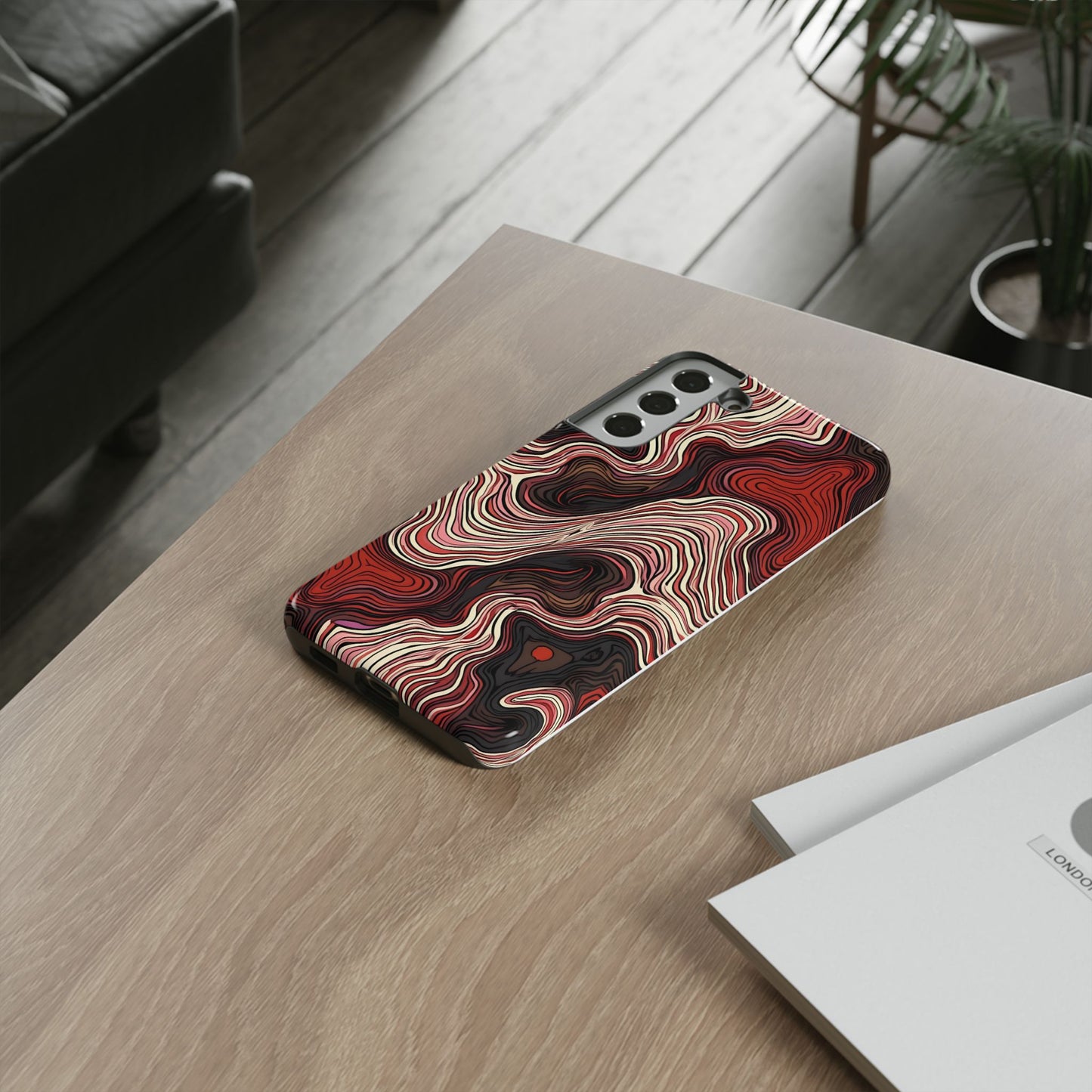 Abstract wavy illusion with swirling lines | Pattern Design