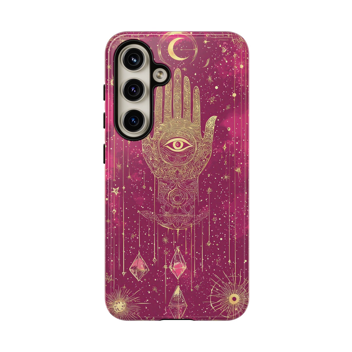 Cosmic Hamsa Boho Phone Case for iPhone, Pixel & Samsung