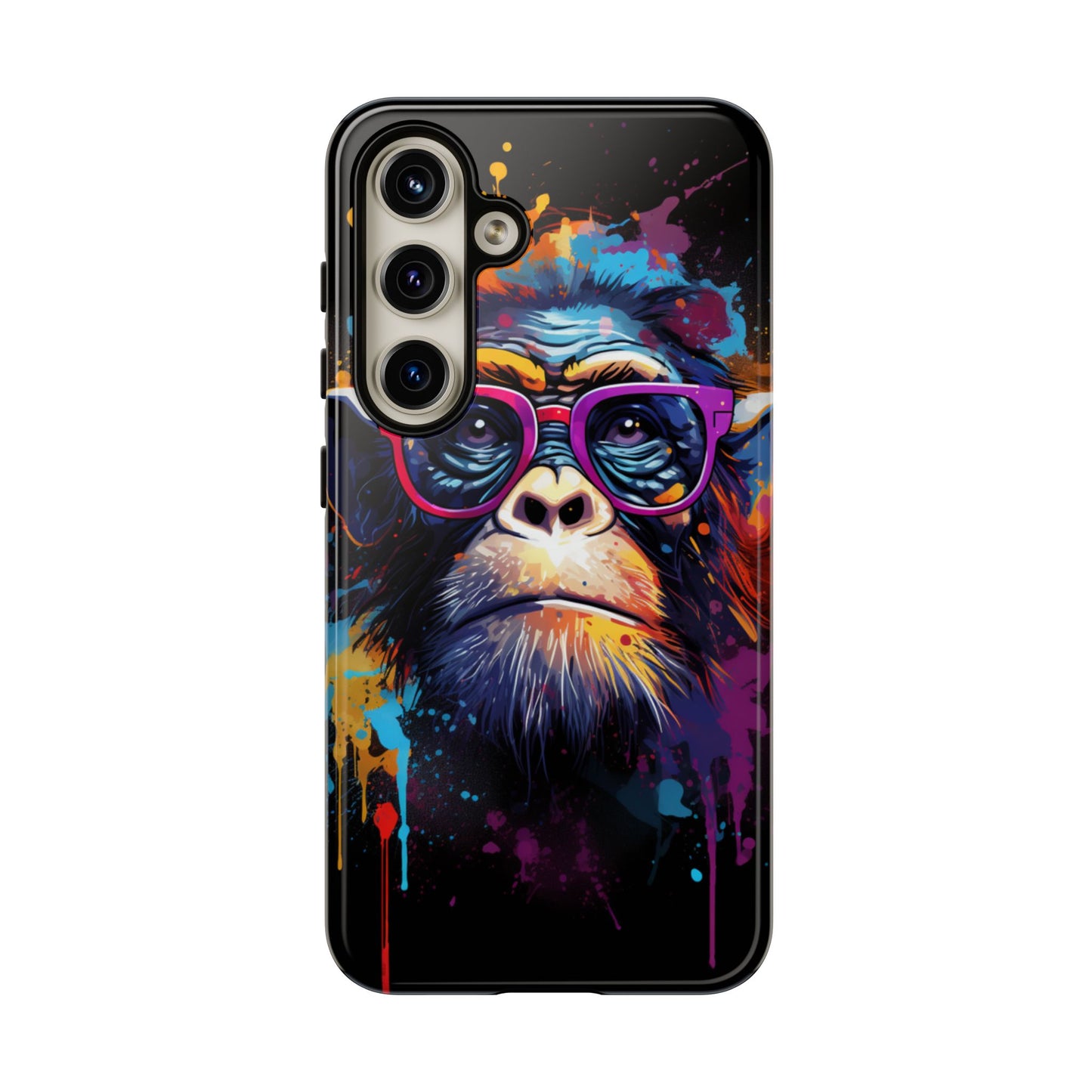 Grafitti Monkey Print Phone Case - iPhone, Samsung & Google Pixel Cover - Artistic Phone Case, Animal Lover Gift