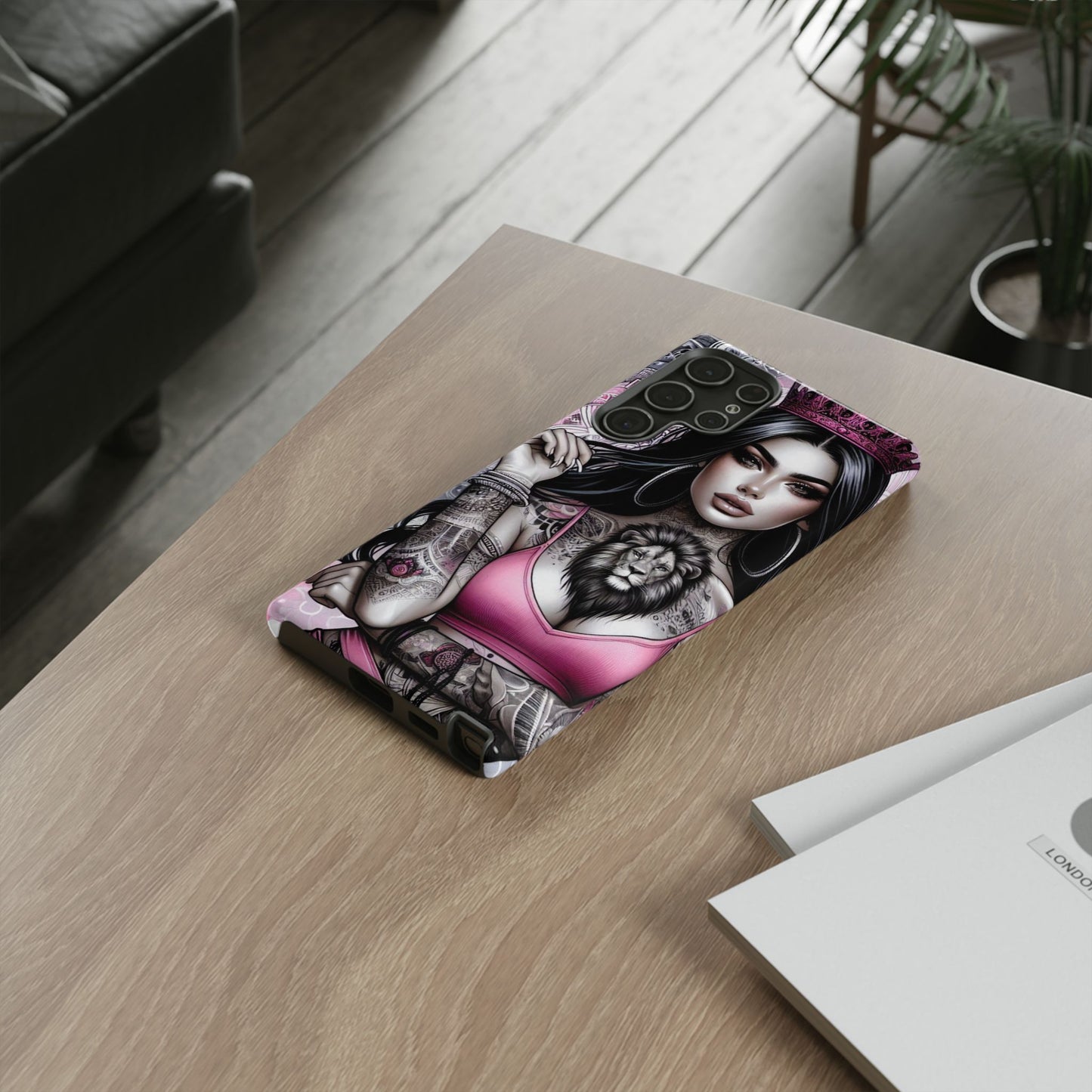 Queen of the Jungle – Regal Tattooed Goddess Mobile Cover