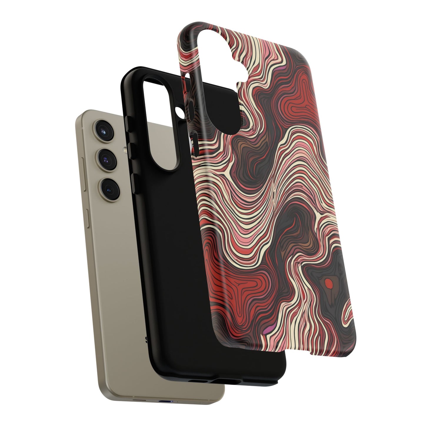 Abstract wavy illusion with swirling lines | Pattern Design