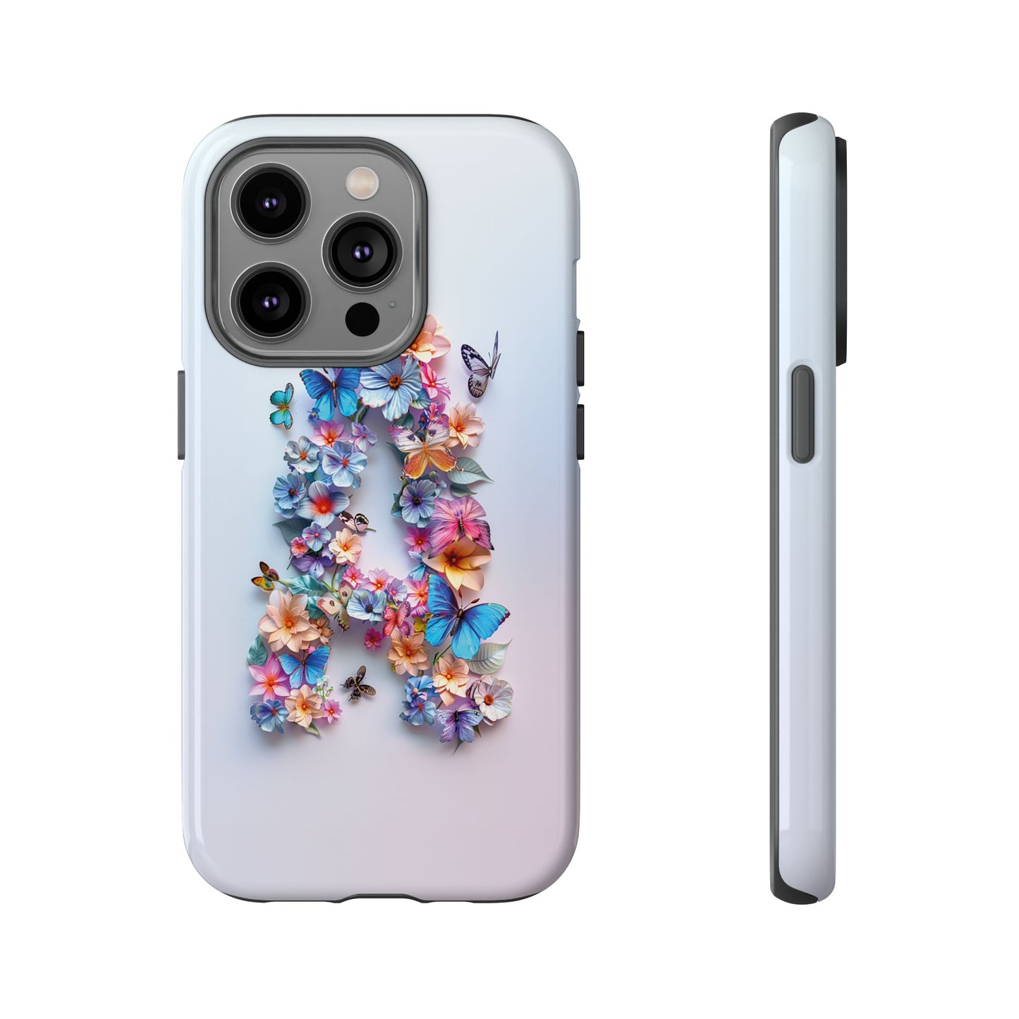 Floral Letter A Phone Case β Personalized Aesthetic Cover for iPhone, Samsung & Google Pixel