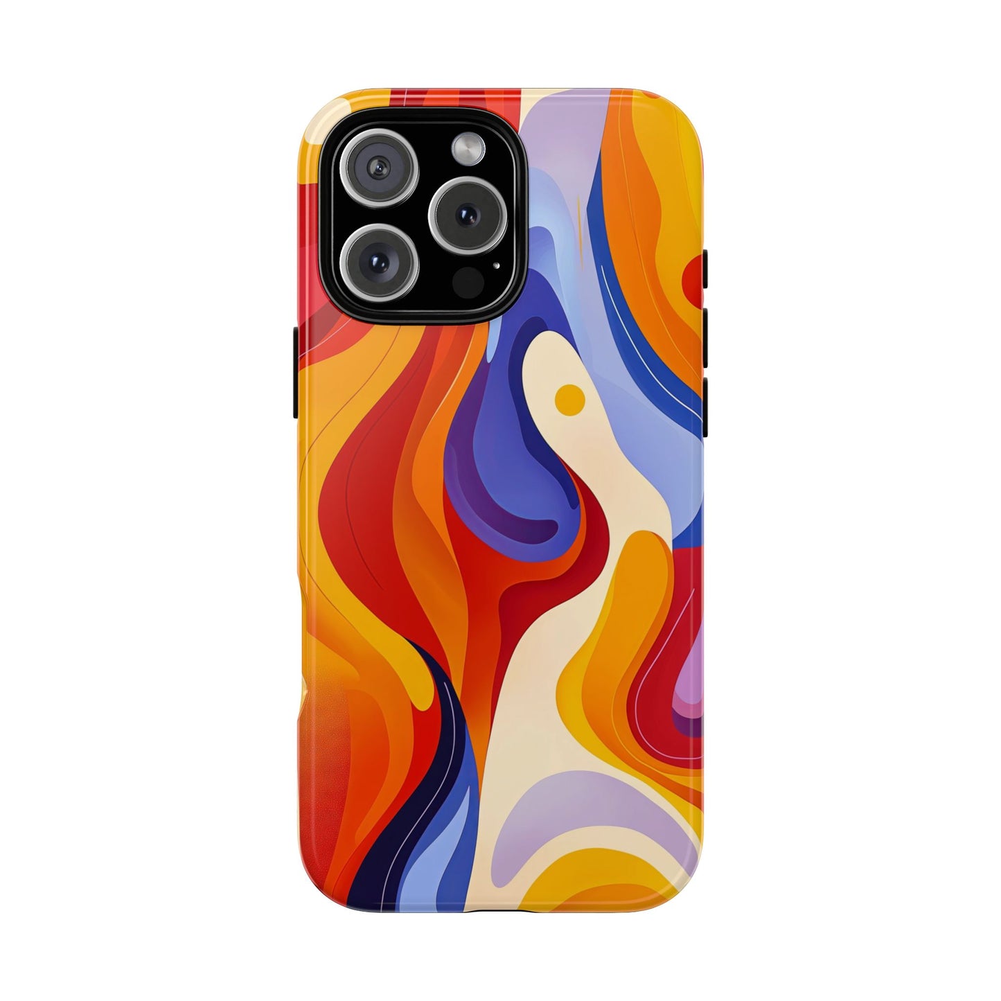 LavaFlow – Vivid Heatwave Abstract Phone Case for iPhone, Samsung & Pixel