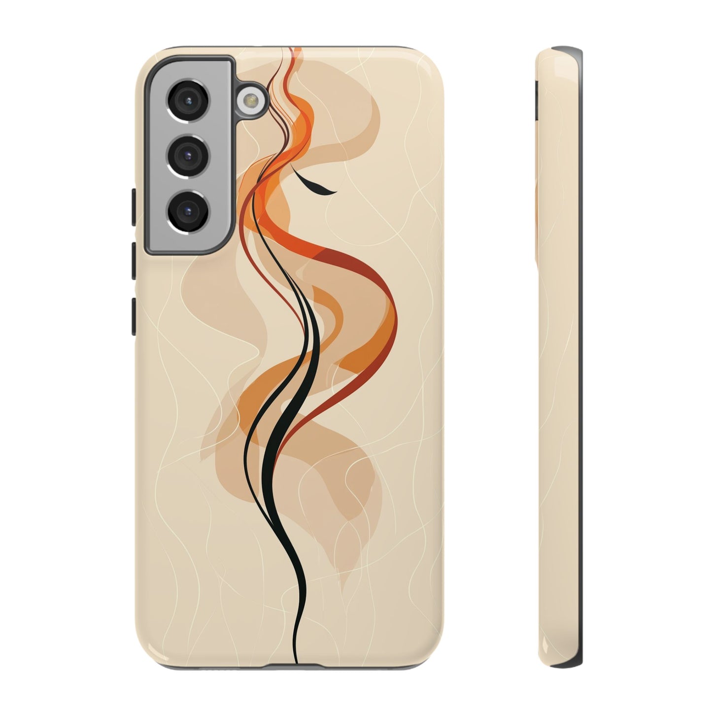 Feminine Flame: Abstract Grace Phone Case for iPhone, Samsung & Pixel