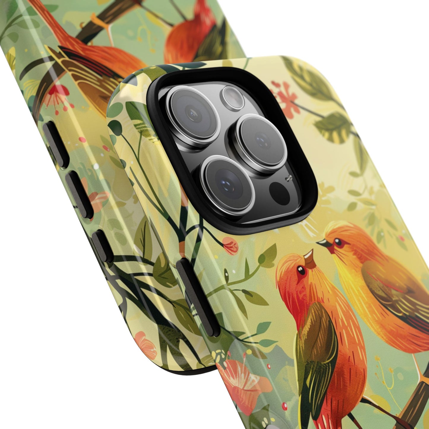 Floral Birds Phone Case β Elegant Nature-Inspired Design for iPhone, Samsung & Google Pixel