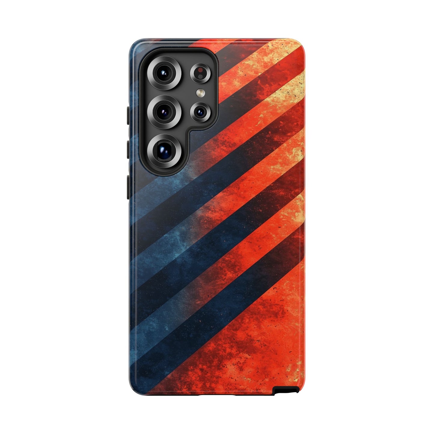 Molten Stripes – Grunge Gradient Abstract Phone Case for iPhone, Samsung & Pixel
