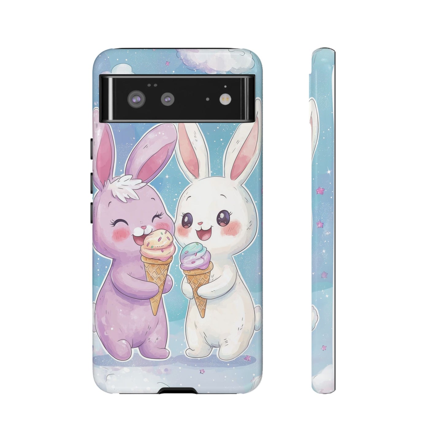 Sweet Bunny Bliss - Kawaii Anime Phone Case for iPhone, Samsung, Google Pixel