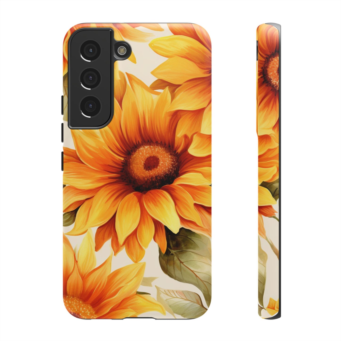 Golden Sunflower Glow Mobile Case – Radiant & Elegant