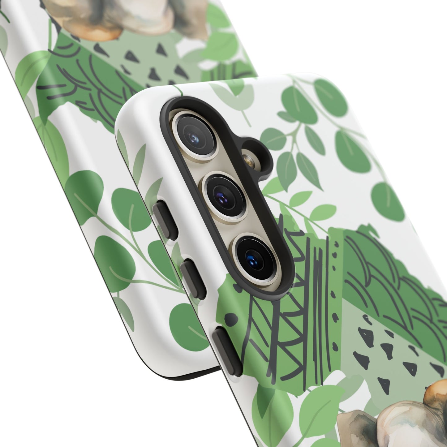 Playful Baby Elephant Mobile Cover – Tropical Boho Art