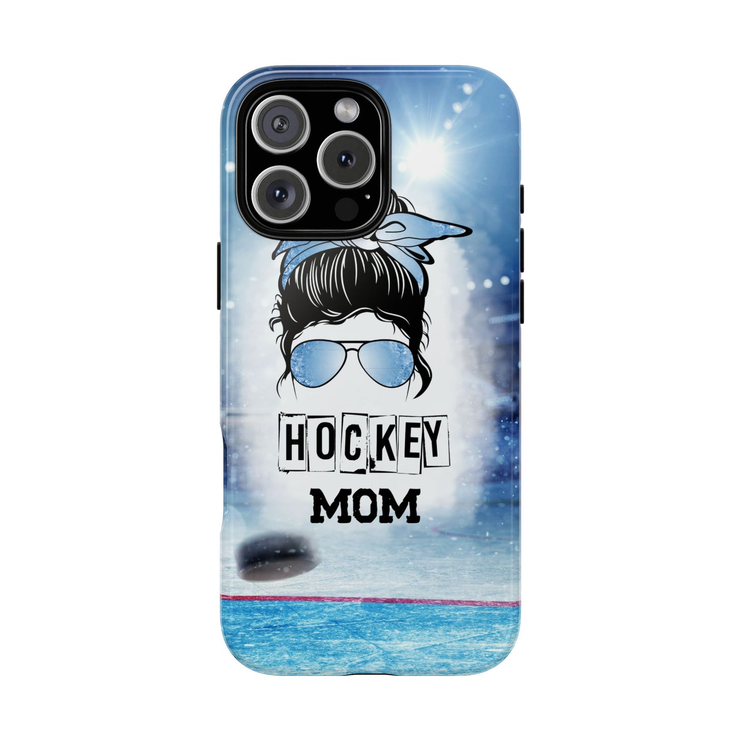 Hockey Mama Phone Case - Protective & Stylish Cover for iPhone, Samsung & Google Pixel, Messy Bun Phone Case, Gift for Game Lover