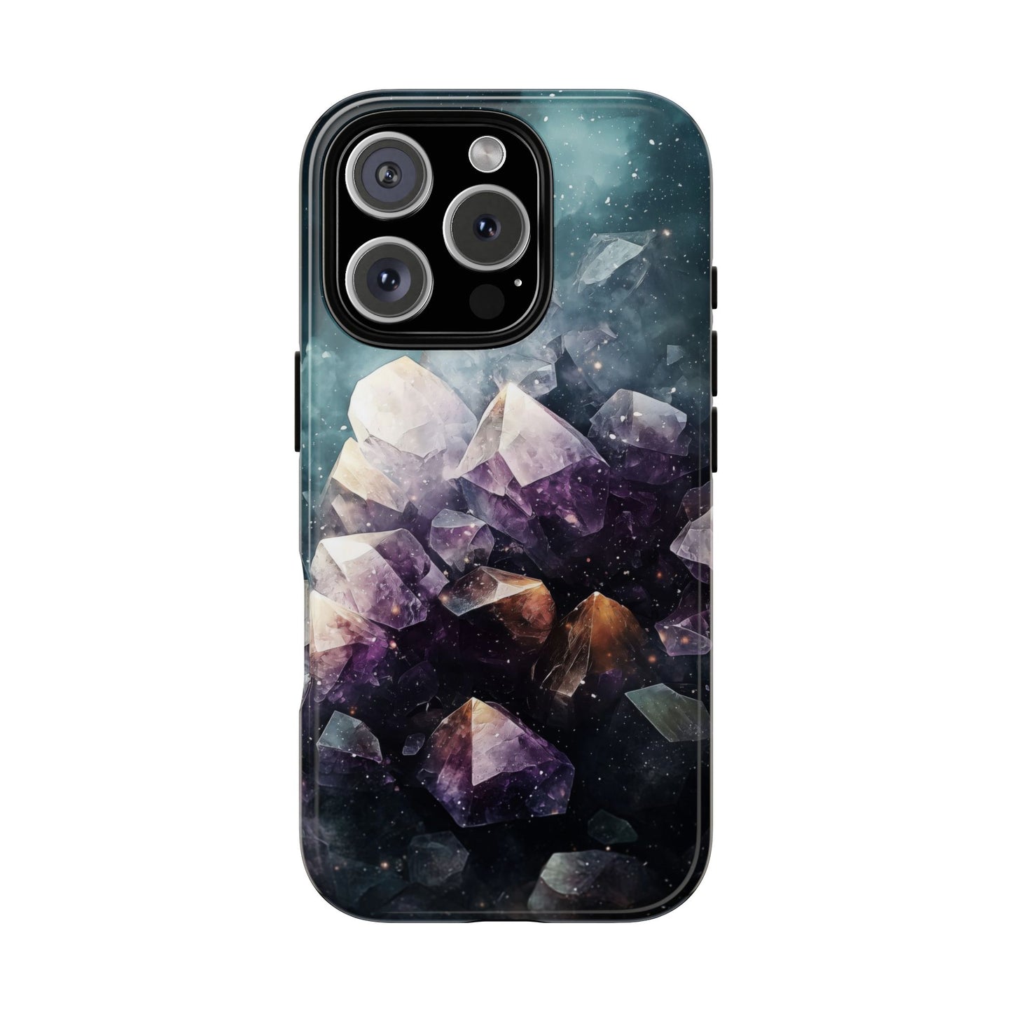 Galactic Amethyst Stones Phone Case for iPhone, Samsung & Google Pixel