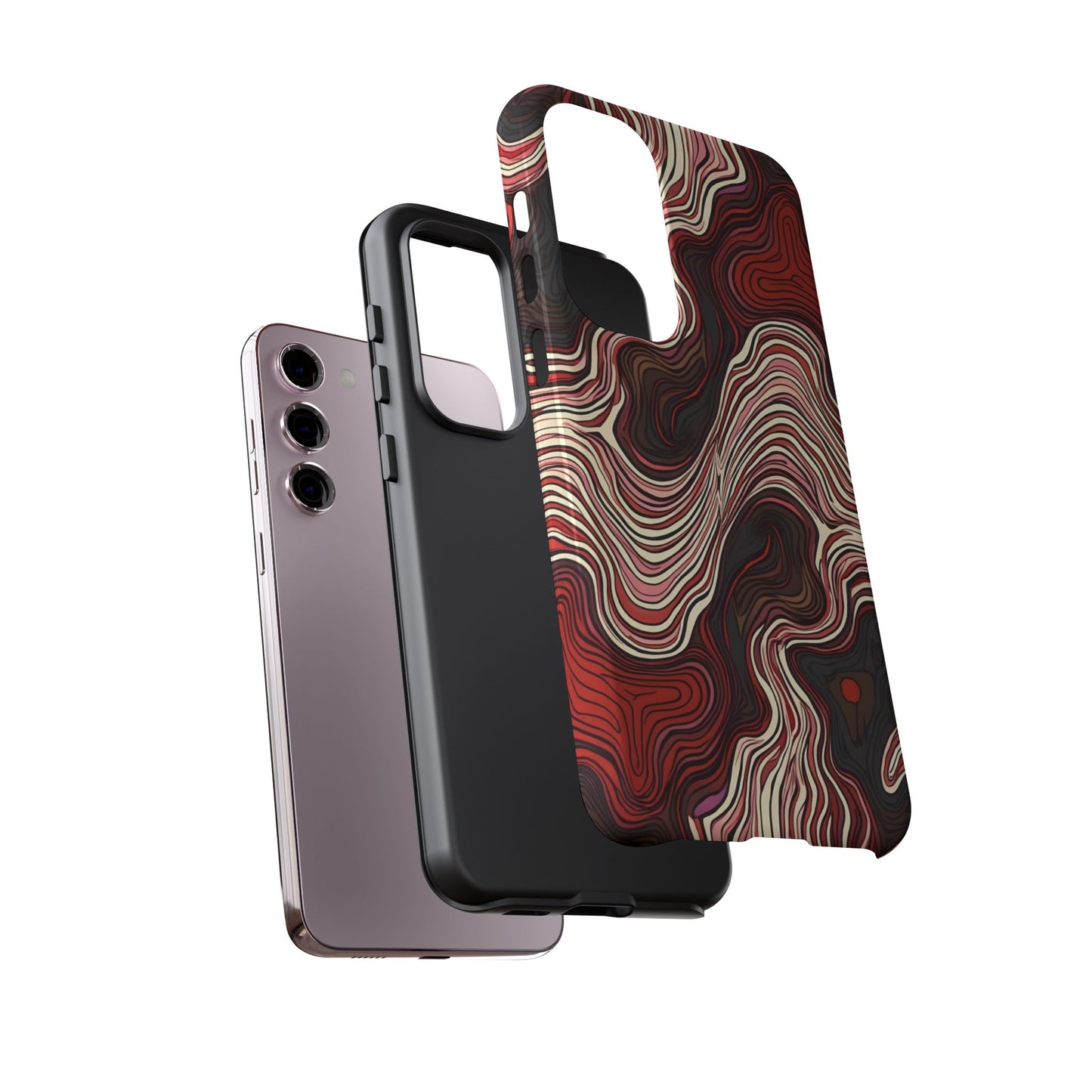 Abstract wavy illusion with swirling lines | Pattern Design