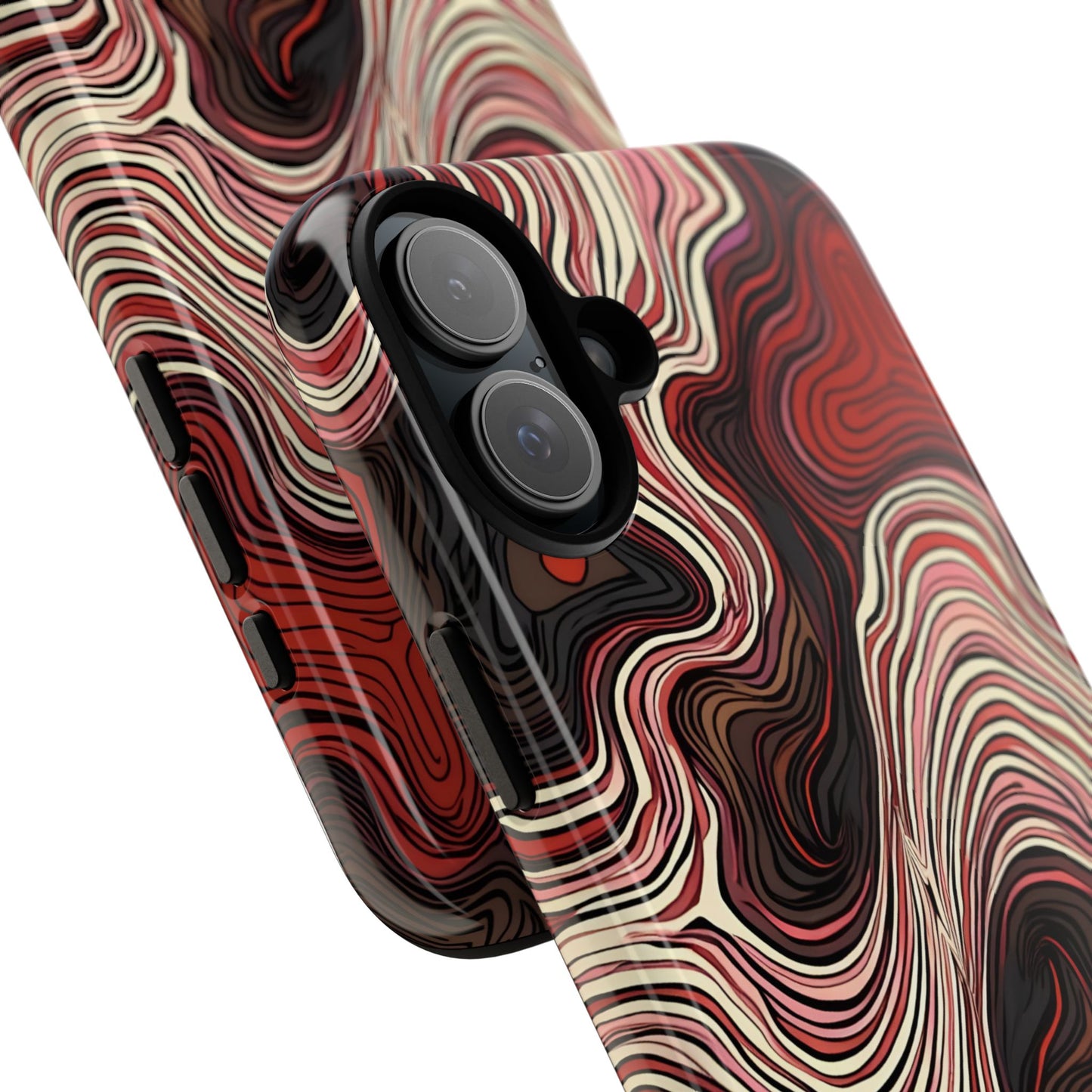 Abstract wavy illusion with swirling lines | Pattern Design