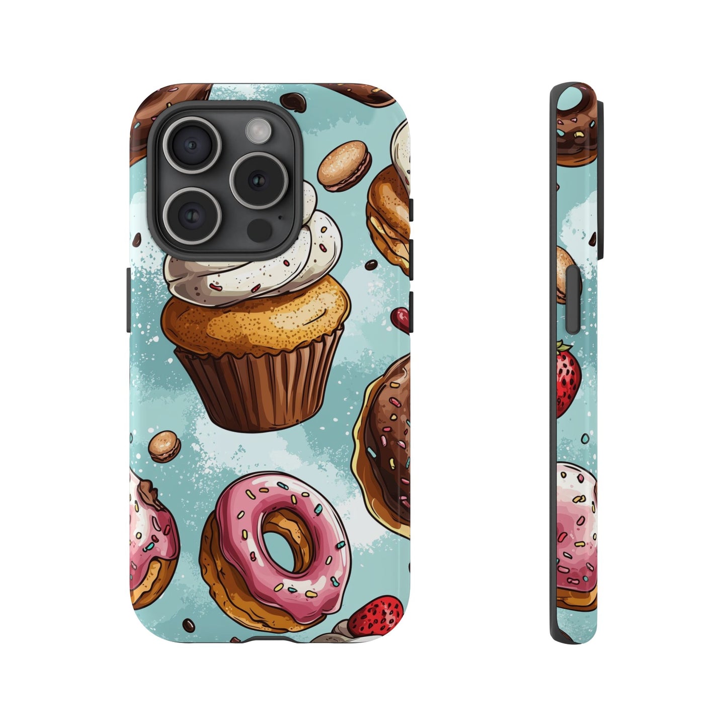Sweet Bliss: Anime Dessert Delight Phone Case for iPhone, Samsung, Google Pixel