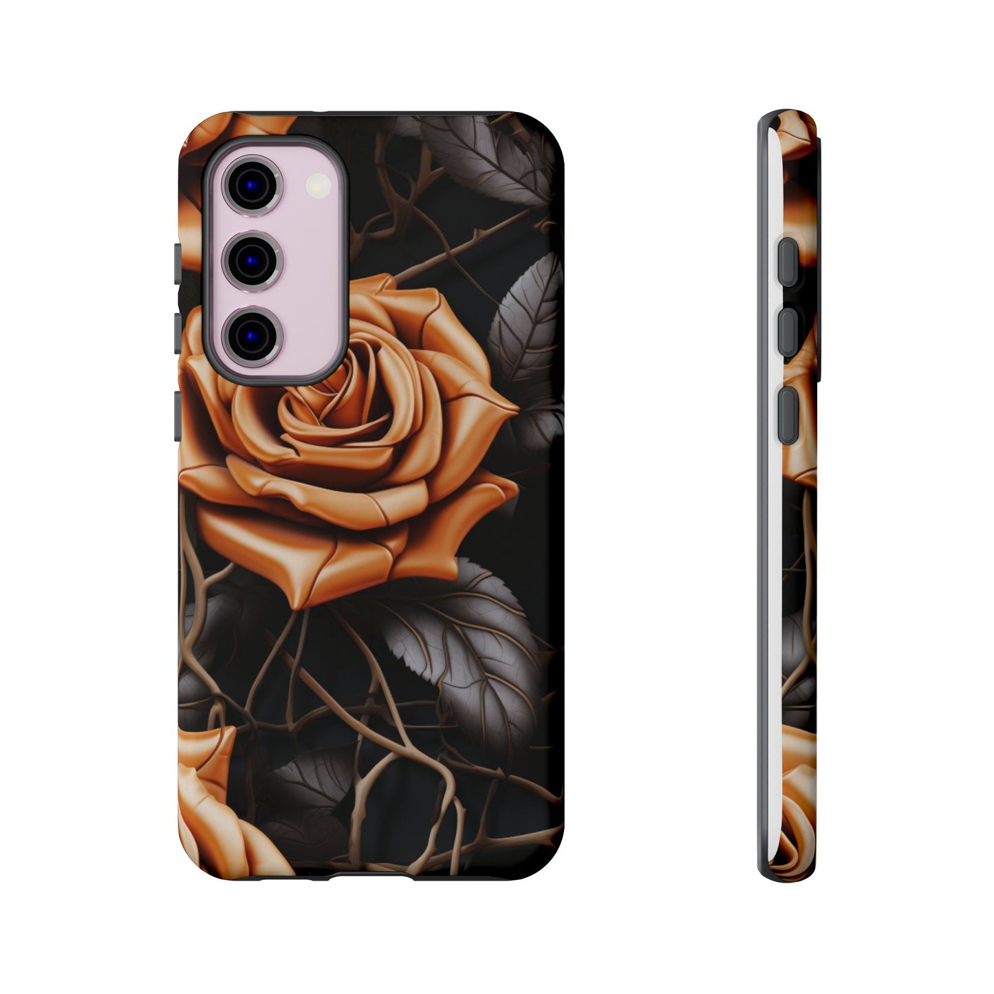 Midnight Gold Rose Mobile Case