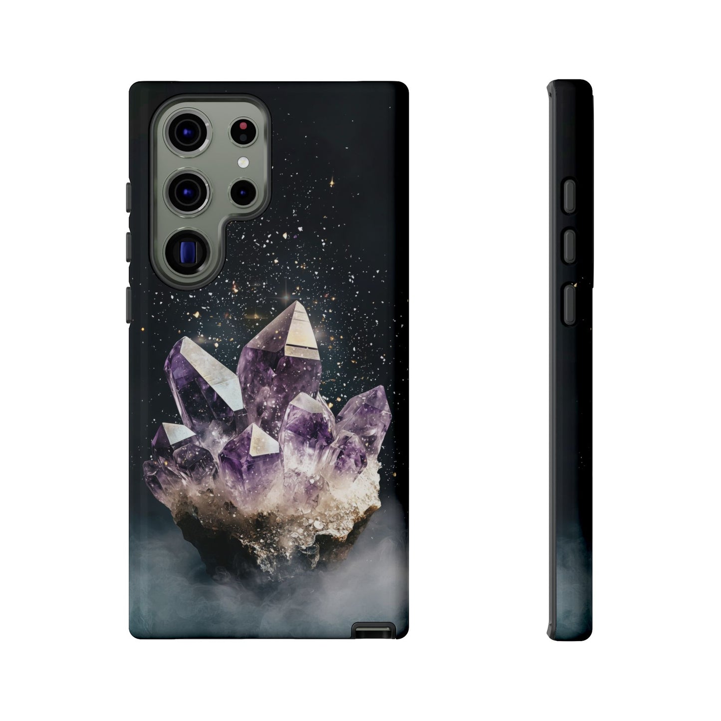 Celestial Amethyst Crystal Phone Case for iPhone, Samsung & Google Pixel