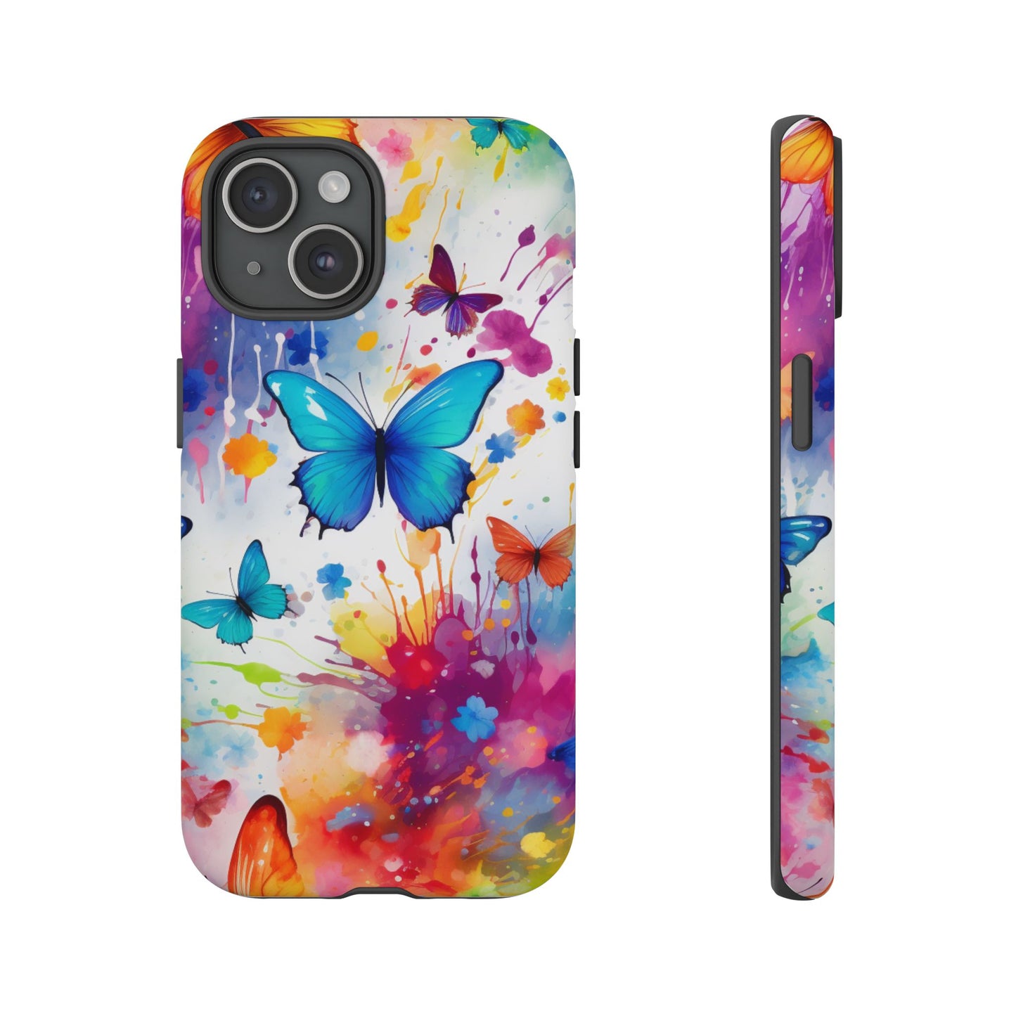 Vibrant Watercolor Butterfly Mobile Case