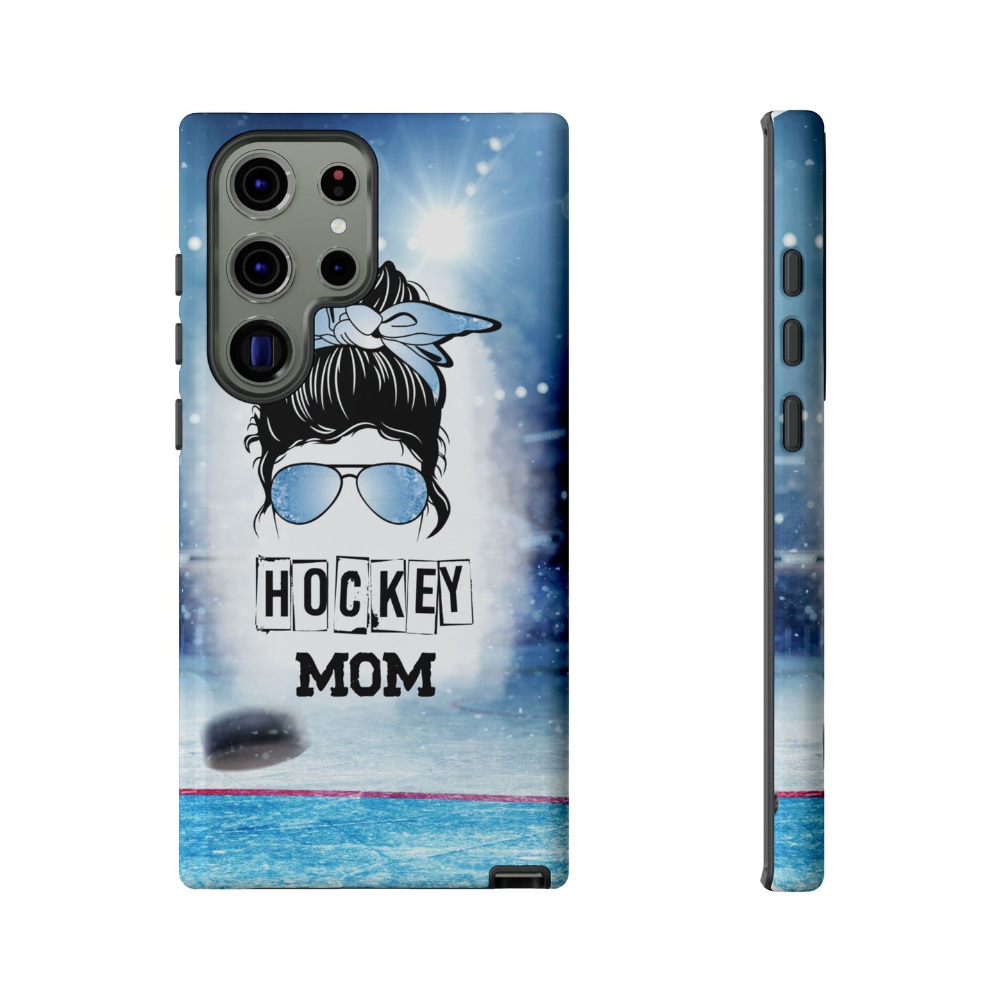 Hockey Mama Phone Case - Protective & Stylish Cover for iPhone, Samsung & Google Pixel, Messy Bun Phone Case, Gift for Game Lover