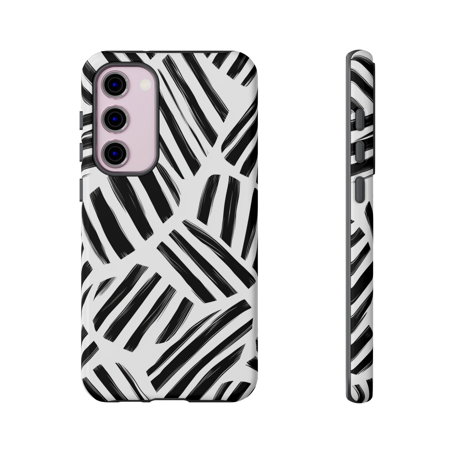 Sleek Noir Striped Phone Case for iPhone, google Pixel & Samsung