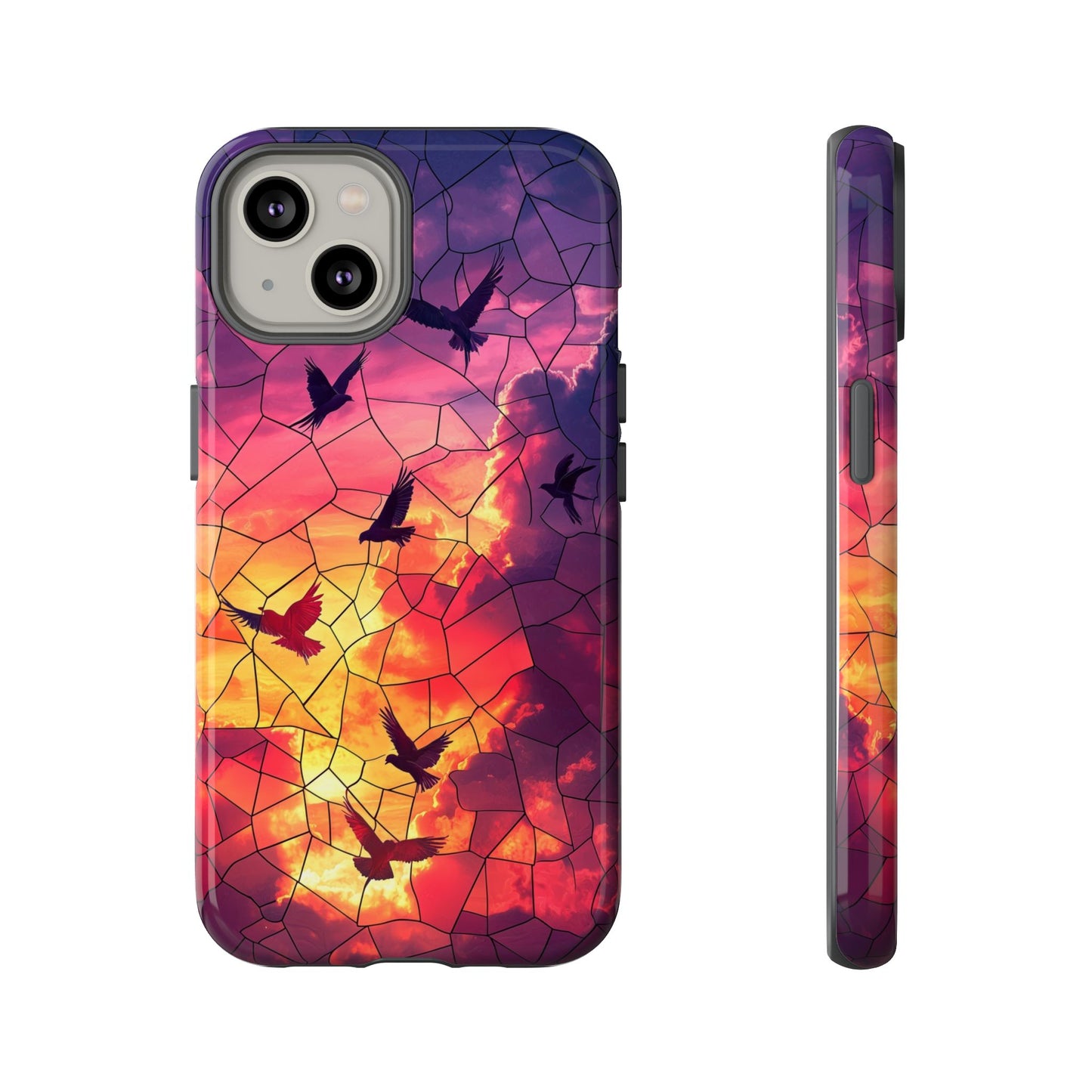 Chorus of Flight – Mosaic Birds Phone Case for iPhone, Samsung & Pixel