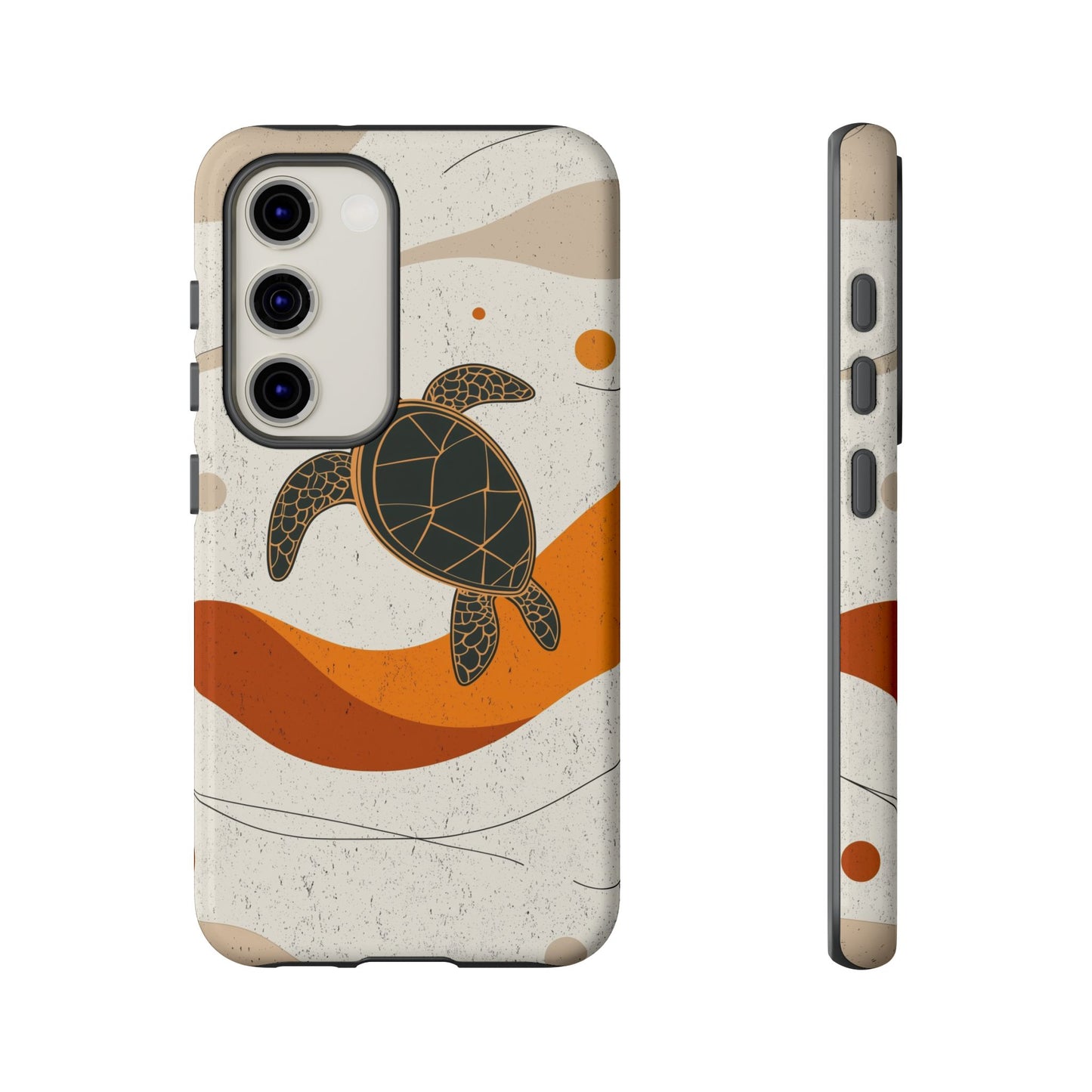 Flow of the Tide: Abstract Turtle Drift Phone Case for iPhone, Samsung & Pixel
