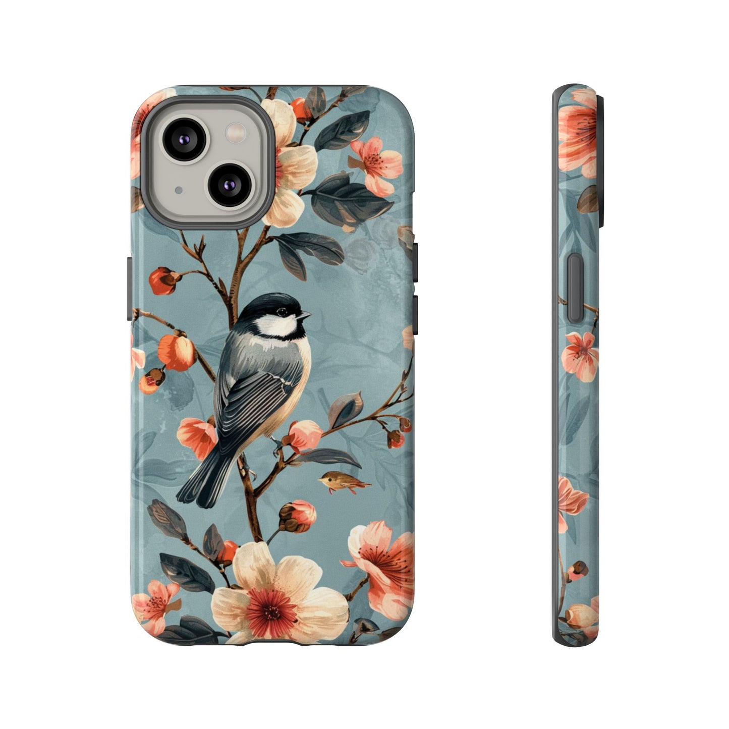 Floral Bird Phone Case - Elegant Nature-Inspired Cover for iPhone, Samsung & Google Pixel