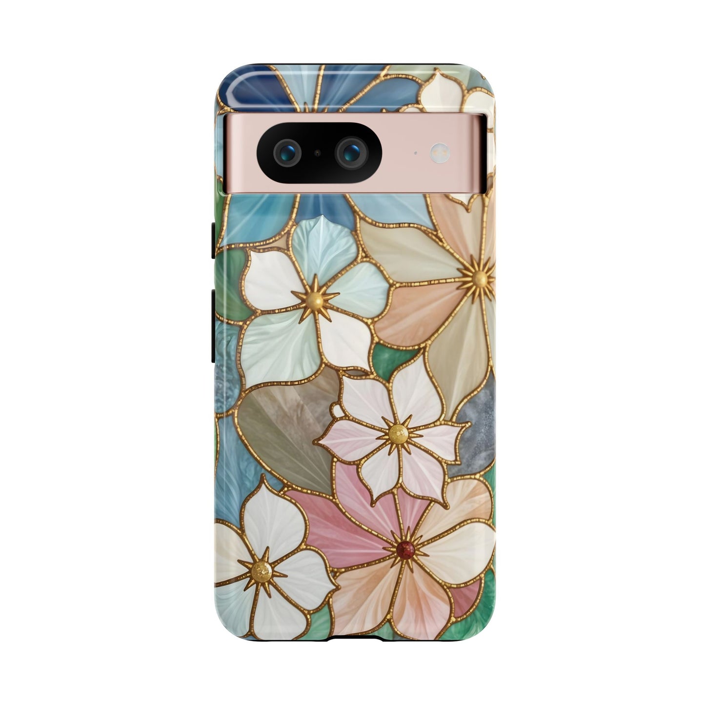 Floral Symphony: Stained Glass Elegance
