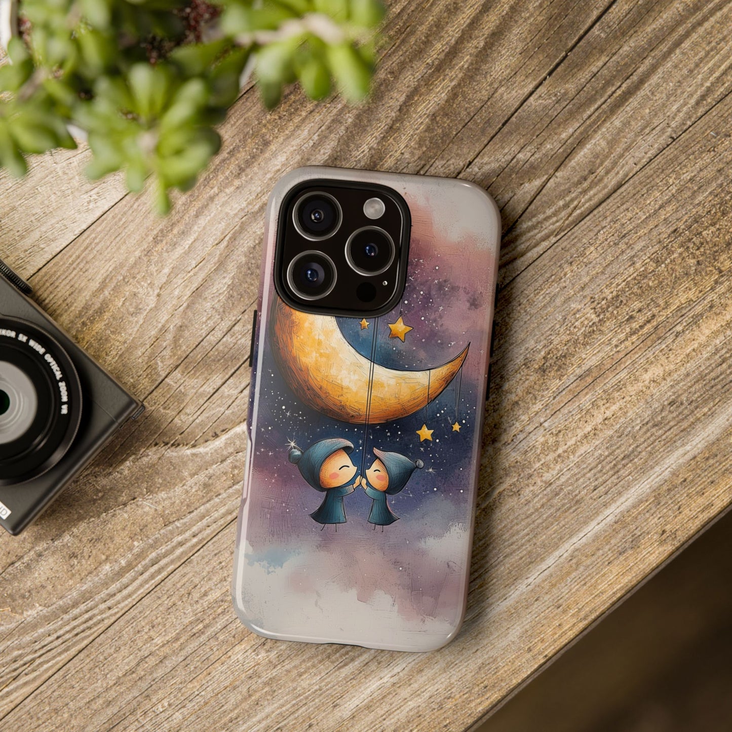 Dreamy Moonlight Duo Phone Case for iPhone, Samsung, Google Pixel