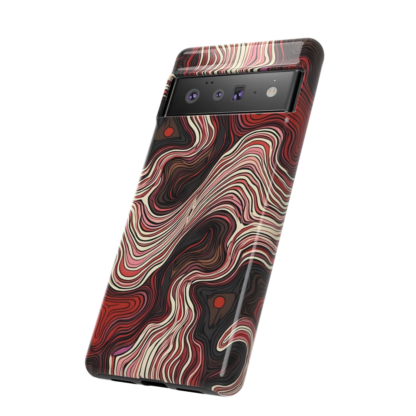 Abstract wavy illusion with swirling lines | Pattern Design