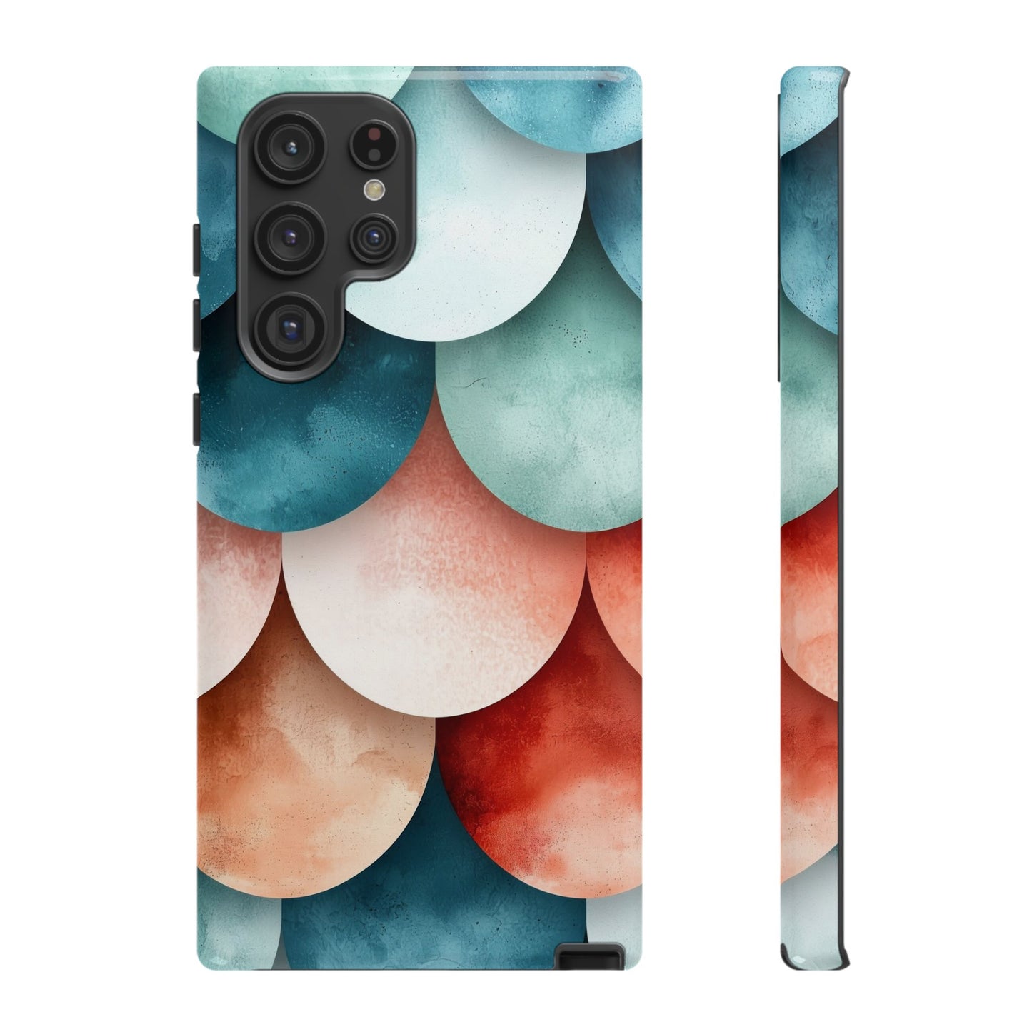 Pastel Scales – Elegant Watercolor Fish Scale Phone Case for iPhone, Pixel & Samsung
