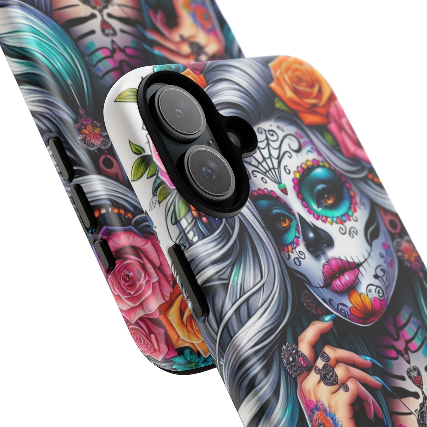 Sugar Skull Goddess – Día de los Muertos Floral Queen Mobile Cover