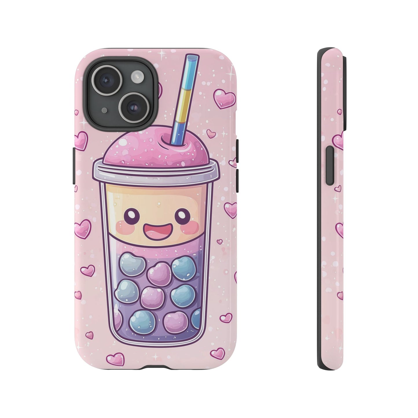 Sweet Bubble Tea Love Phone Case for iPhone, Samsung, Google Pixel