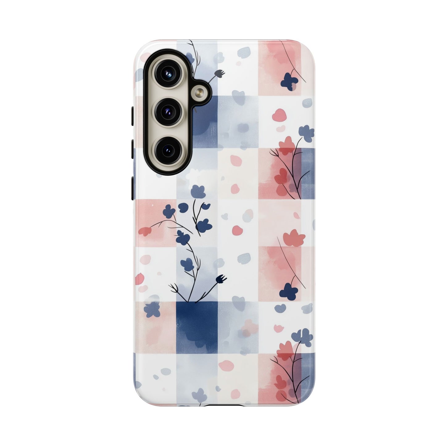 Kawaii Gingham Pastel Phone Case for iPhone, Samsung, Google Pixel