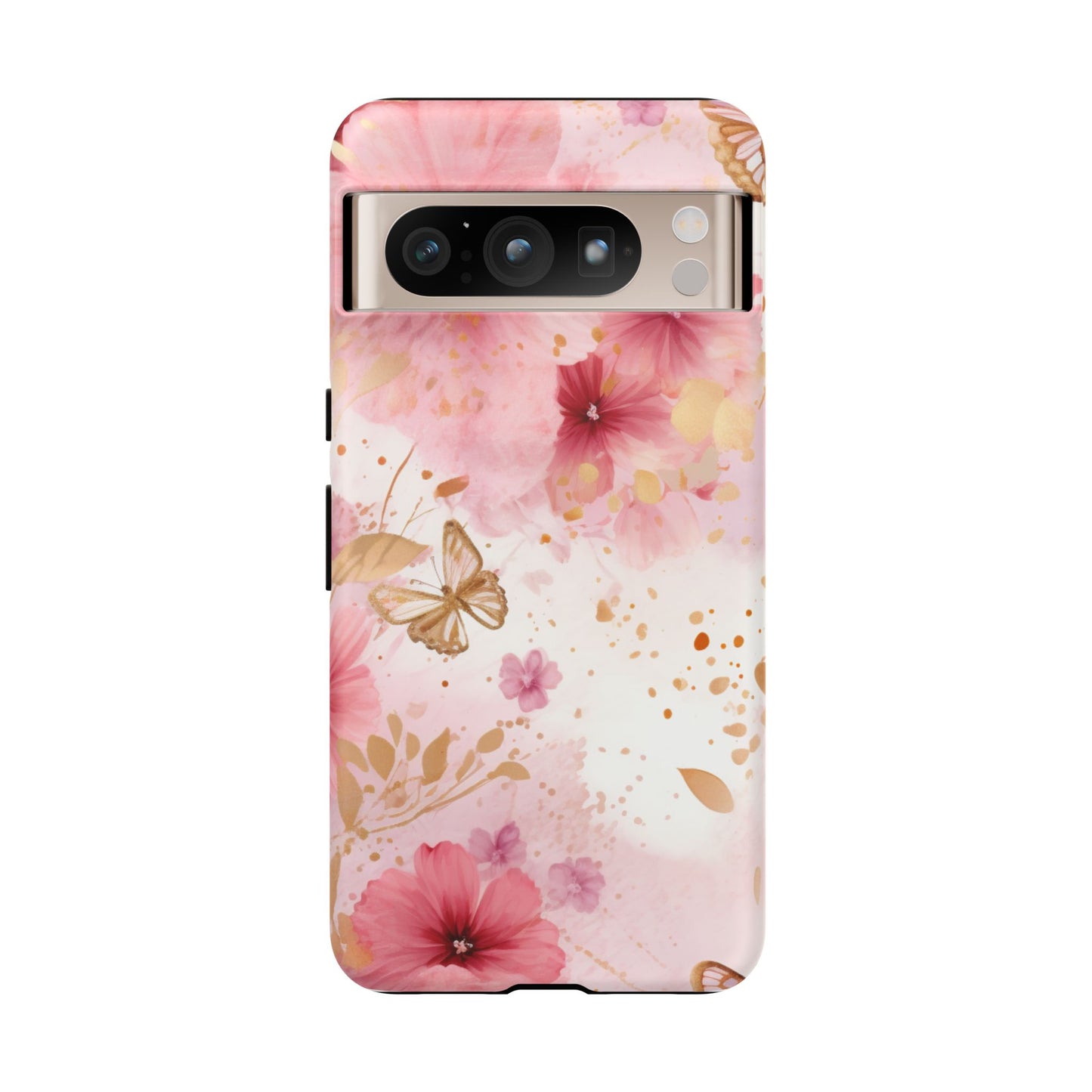 Blush Elegance Floral Mobile Case