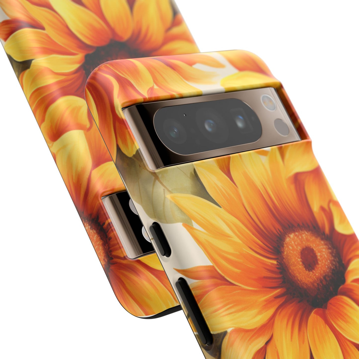 Golden Sunflower Glow Mobile Case – Radiant & Elegant
