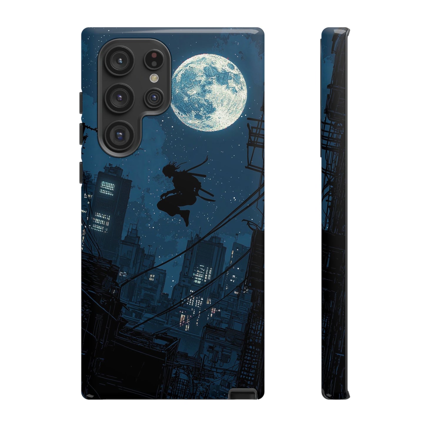 Moonlit Shadows: The Silent Ninja Phone Case for iPhone, Samsung & Pixel
