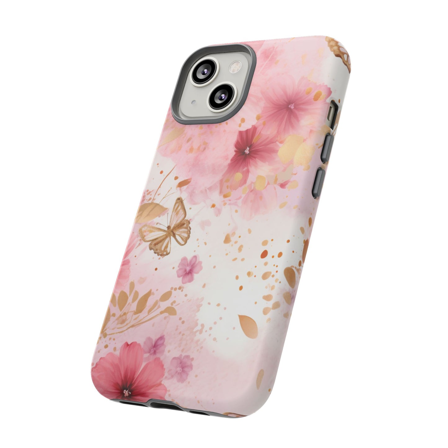 Blush Elegance Floral Mobile Case