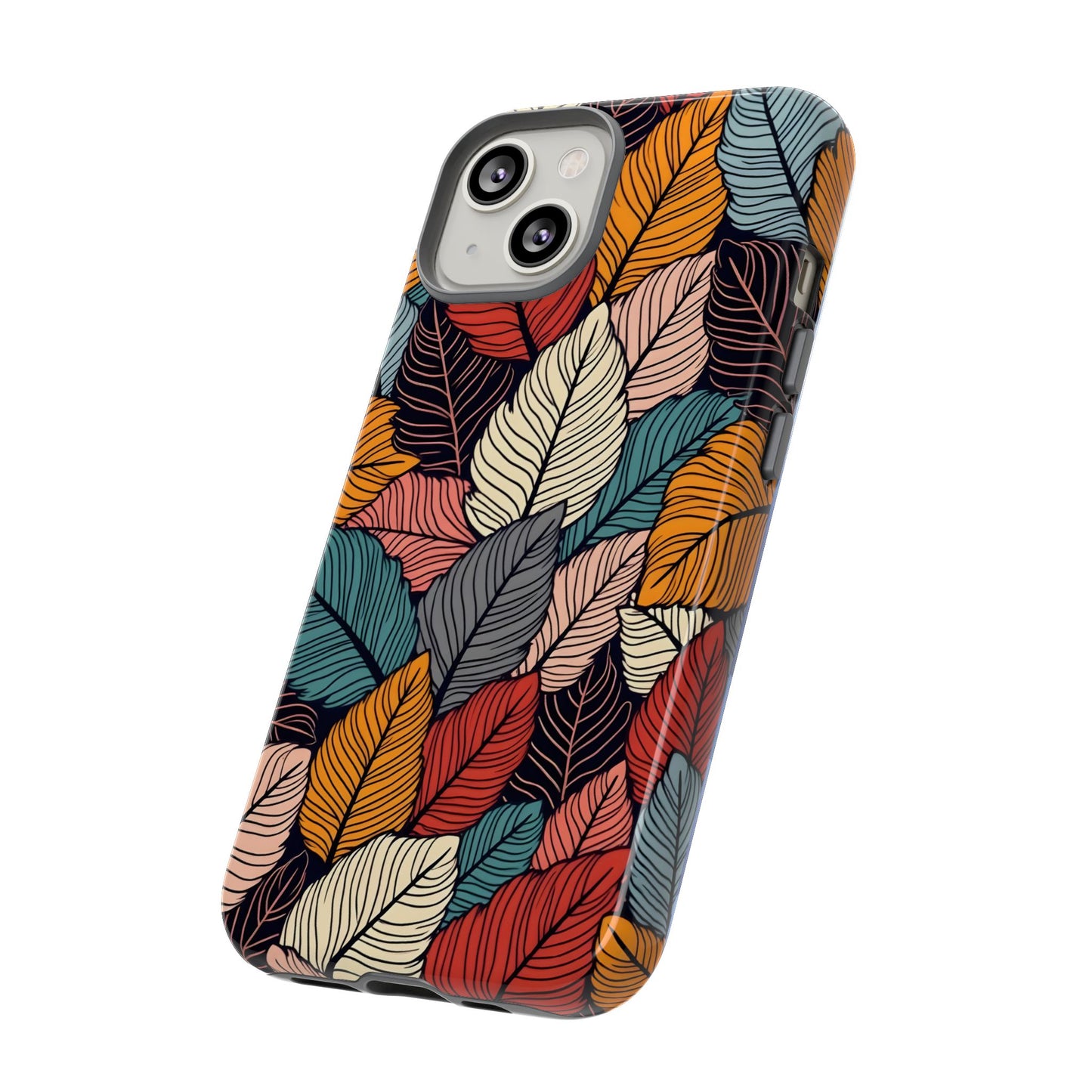 Colorful Abstract Leaves Pattern Design