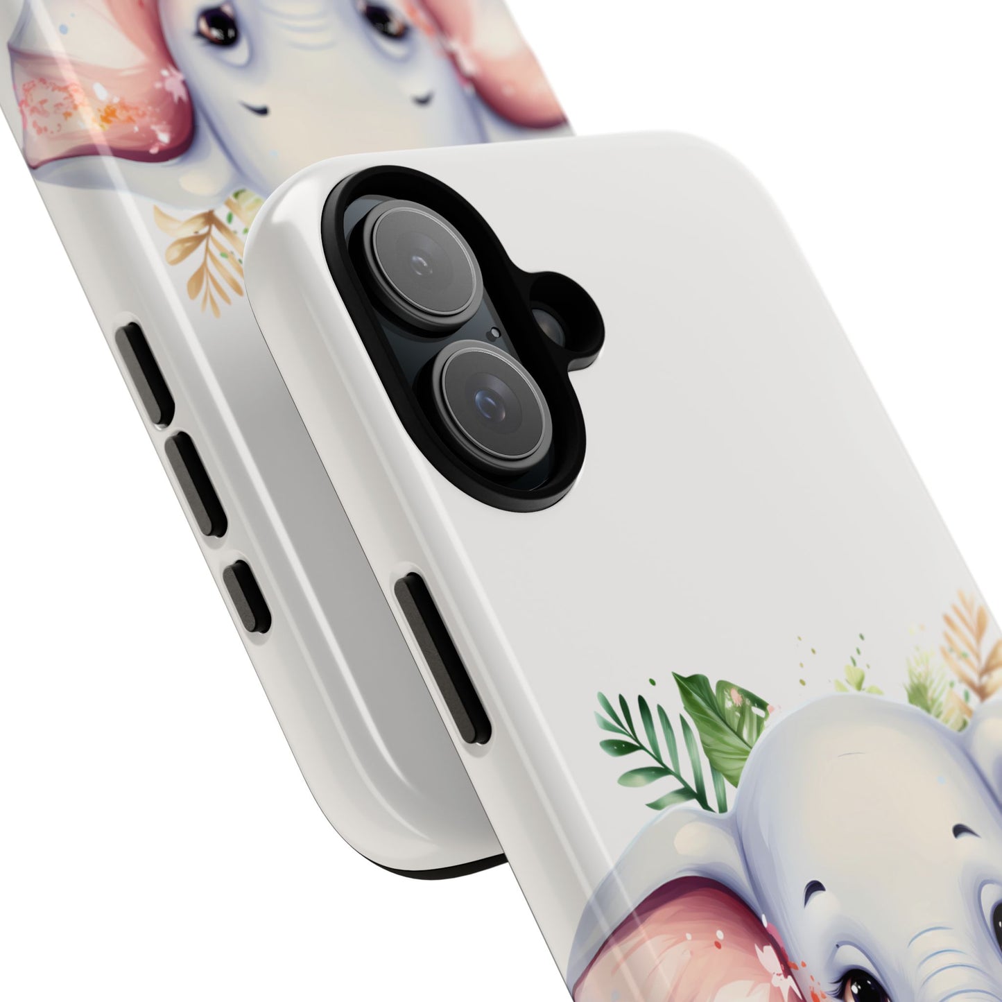 Adorable Baby Elephant Mobile Cover – Floral Fantasy Art