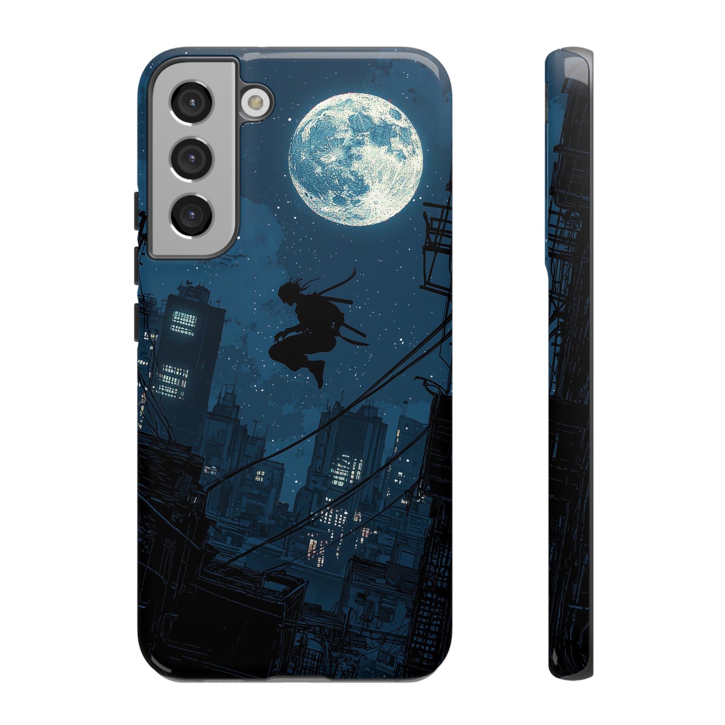 Moonlit Shadows: The Silent Ninja Phone Case for iPhone, Samsung & Pixel