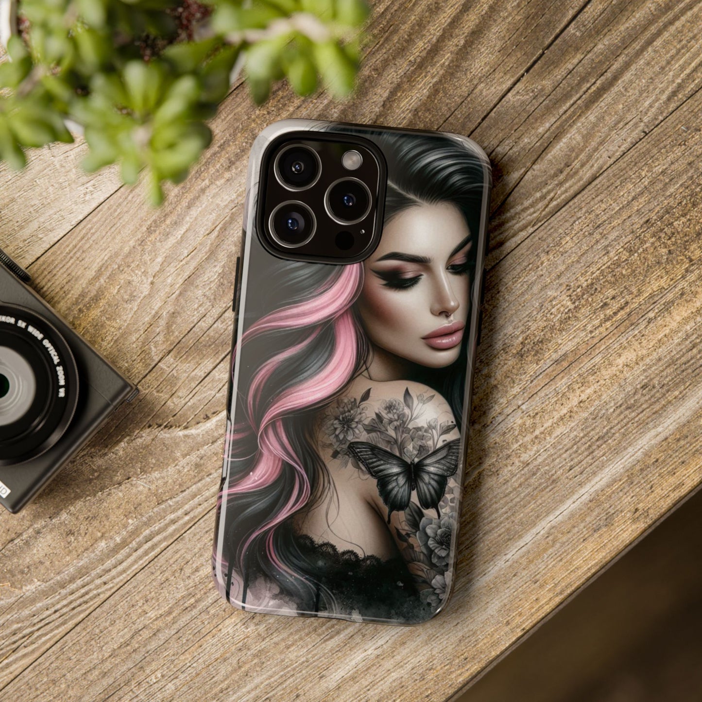 Butterfly Noir – Gothic Beauty & Inked Elegance Mobile Cover