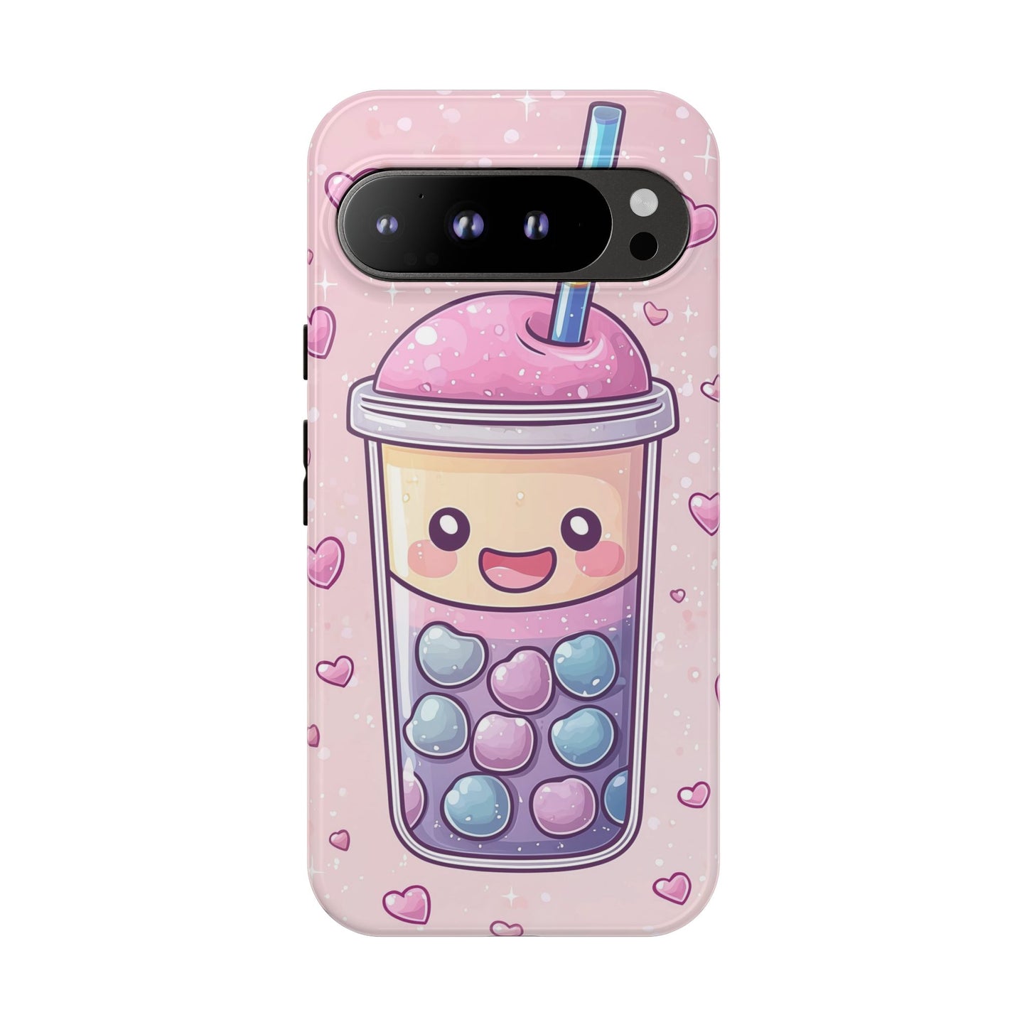 Sweet Bubble Tea Love Phone Case for iPhone, Samsung, Google Pixel