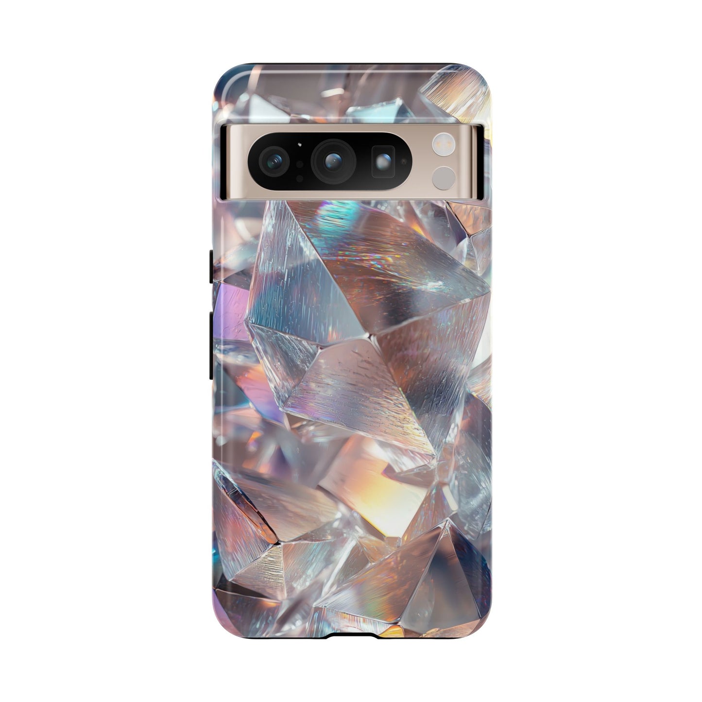 Iridescent Crystal Matching Couple Phone Case – Shimmer & Shine for iPhone, Samsung & Google Pixel