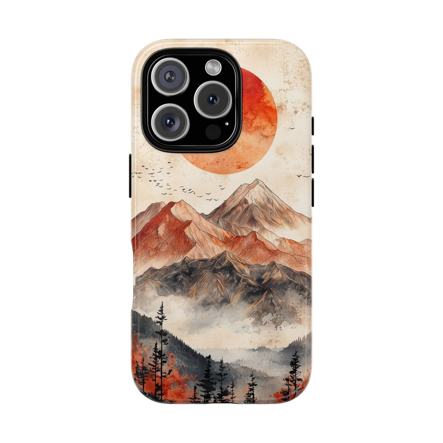 Boho Mountain Sunrise Phone Case for iPhone, Pixel & Samsung