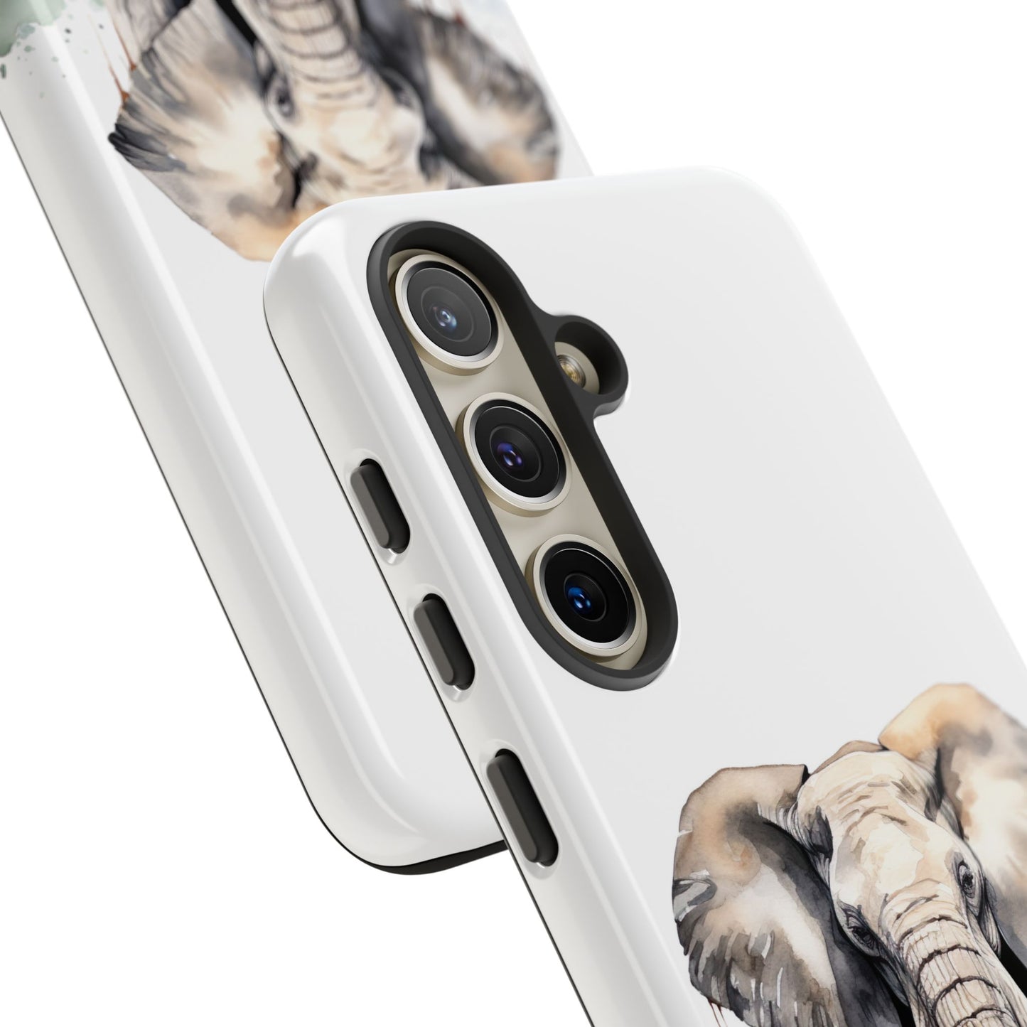 Safari Watercolor Elephant Mobile Cover – Artistic Wildlife Design