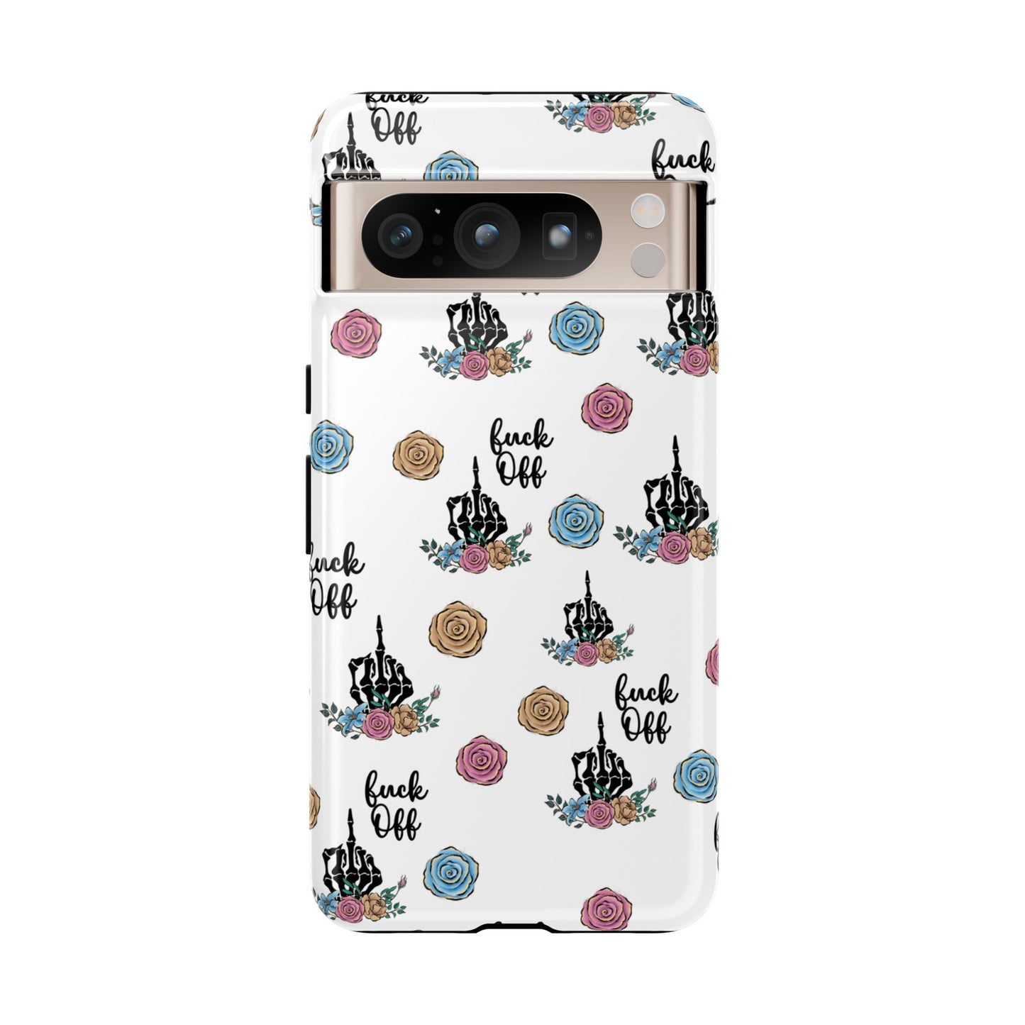 Skeleton Hand Middle Finger Phone Case β Badass Gothic Cover for iPhone, Samsung & Google Pixel