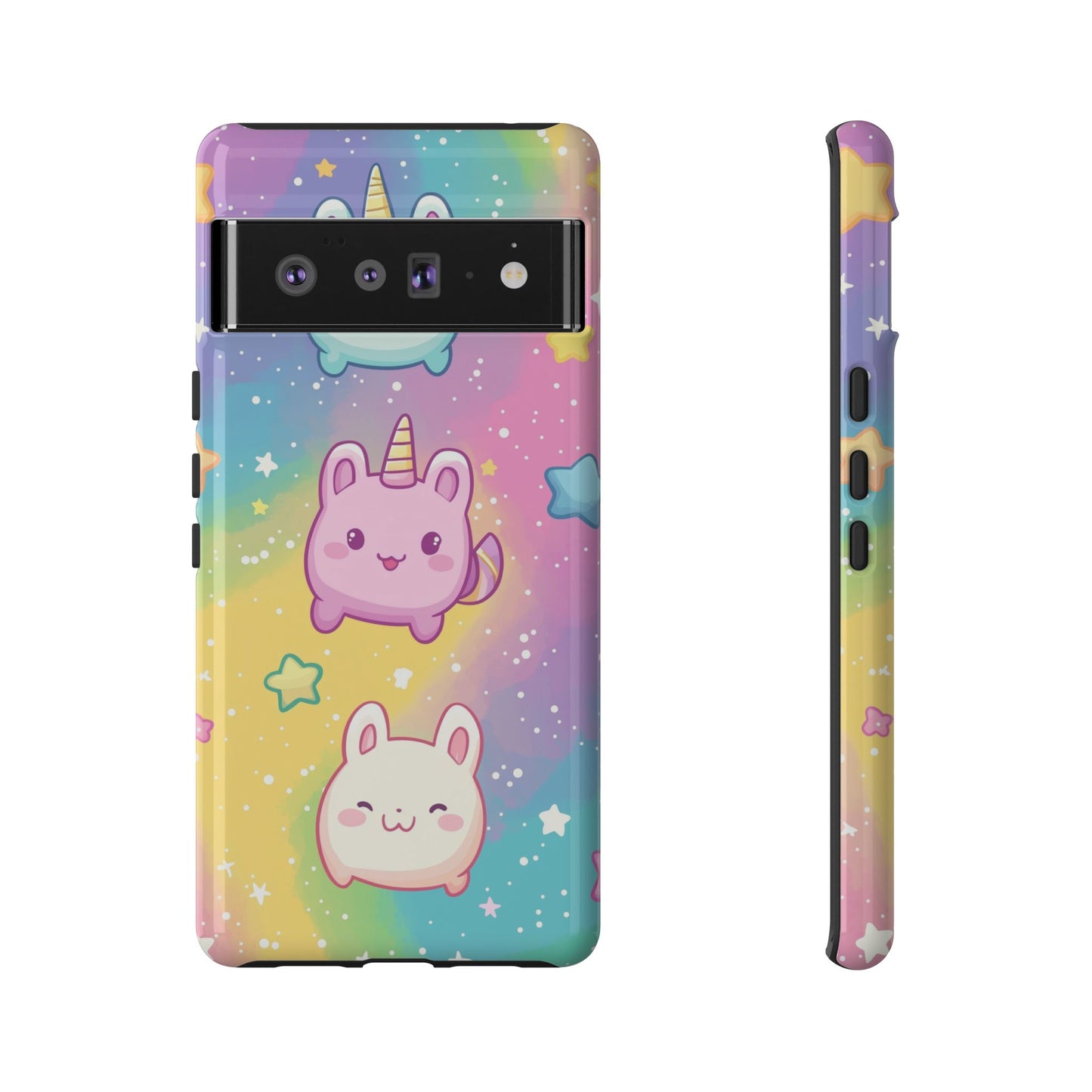 Pastel Unicorn Bunny Anime Phone Case for iPhone, Samsung, Google Pixel